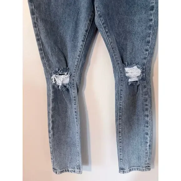 new WEWOREWHAT we wore what medium wash high rise Danielle denim jeans - Picture 10 of 11